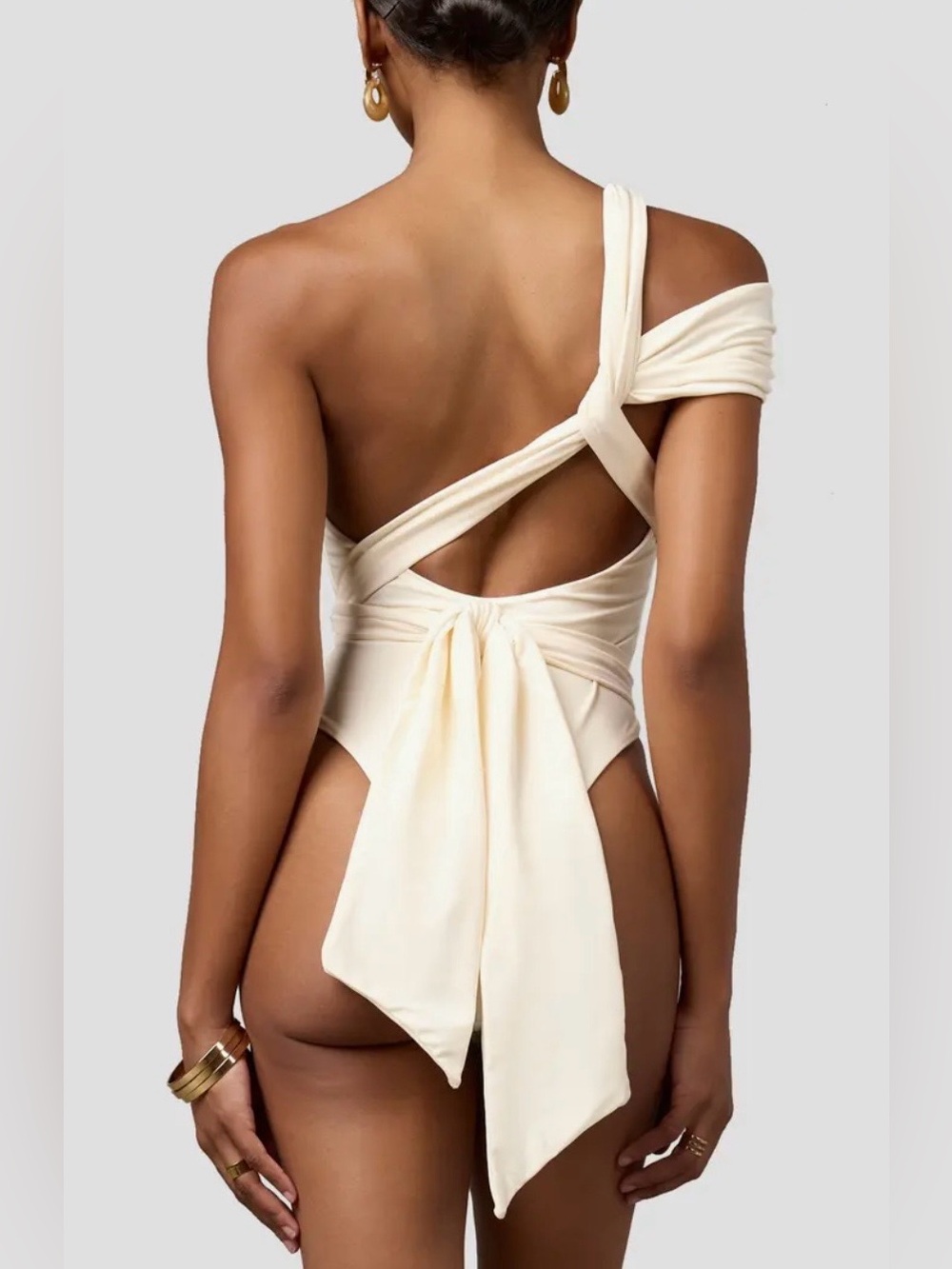 🆕NWT MBM Swim — Bella One-Piece Swimsuit — Small — Cream - Picture 3 of 5